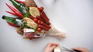 Делаем мужской букет из колбасы | Что подарить на 23 февраля? I DIY Man Bouquet