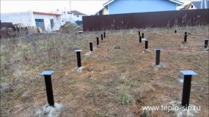 Свайно-винтовой фундамент при УКЛОНЕ на участке