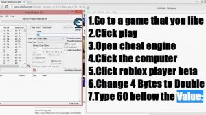 Roblox Speed Hack 2014 with Cheat engine 6.3 and 6.2 "No Scam"