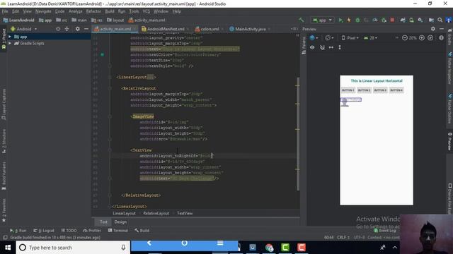 Android Tutorial Basic (2019) Using Java - Day 2 - Basic Layout смотреть онлайн