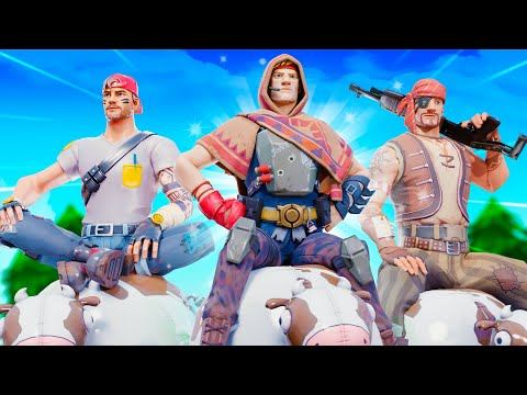Три богатыря в Фортнайт!