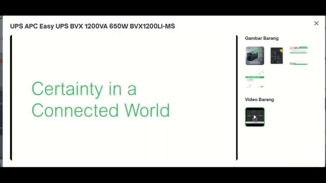 UPS APC Easy UPS BVX 1200VA 650W BVX1200LI MS смотреть онлайн