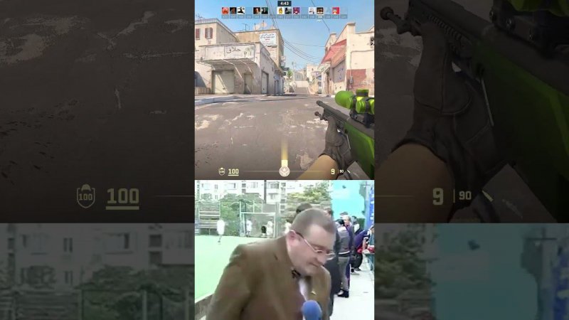 Прострел через лонг #shorts #cs2 #steam #dust2