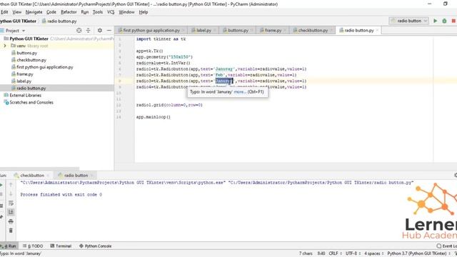 Radio Button | Python and Tkinter