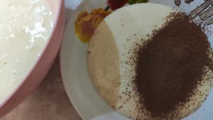 Пирог Зебра на ряженке