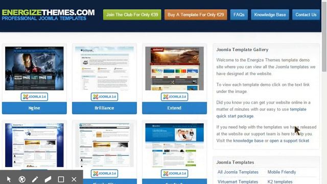 Joomla Template Gallery Showcase смотреть онлайн