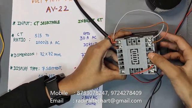 Multispan AV-22 Digital Ampere + Volt Meter RadicalTechArt I RadicalTalks I RadicalTechMart
