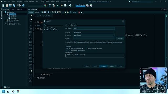 Introdução ao Java Server Pages (JSP): Desenvolvimento Web com NetBeans e GlassFish - 2023 смотреть онлайн
