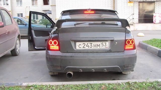 Светодиодный тюнинг задних фонарей Приора смотреть онлайн