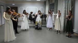 Ансамбль скрипачей старших классов. Г.В. Свиридов "Романс"