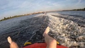 Tubing behind a Yamaha VX1100 jetski #Lotarius