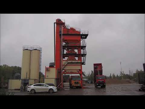 Асфальтосмеситель КА-160 в работе. смотреть онлайн