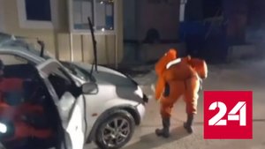 Навигатор отправил женщину-курьера под лед водохранилища - Россия 24