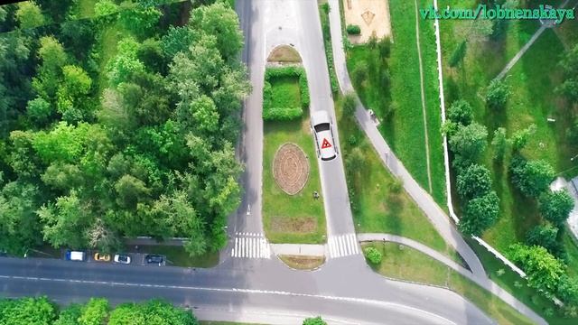Лобненские перекрестки 2019. ВСевозможные маневры на "Клумбе"