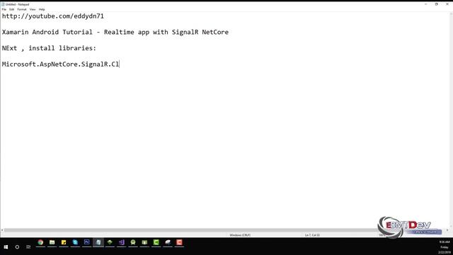 Xamarin Android Tutorial - Realtime app with SignalR ASP.Net Core смотреть онлайн