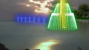 Понтонный фонтан на р  Везелка в Белгороде