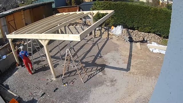 Projekt Carport #6.1 Easycarport - Carport Aufbauen | Zeitraffer смотреть онлайн