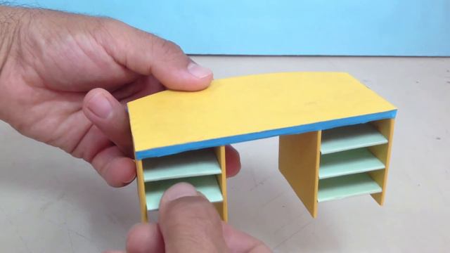 How to Make Study Table With Cardboard _ DIY Miniature Cardboard Desk