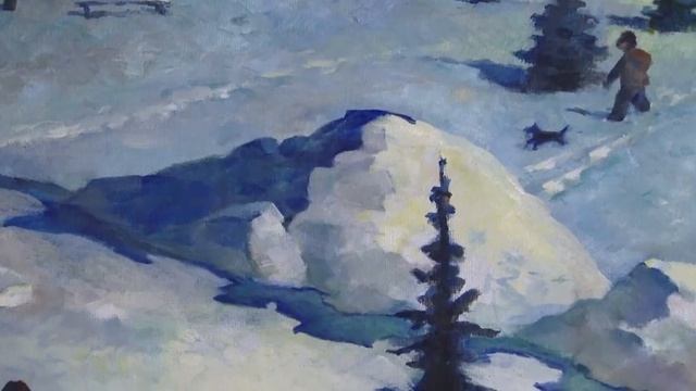 Зимнее настроение. Ежегодная выставка пушкинских художниках проходит на четырёх площадках округа