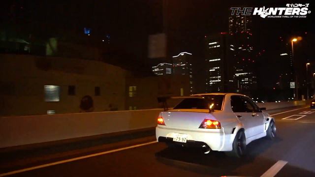 Real life Wangan Midnight drive / Yokohama / RX-7 FD3S / Full track tunes Lancer Evo 7 RS - JDM смотреть онлайн