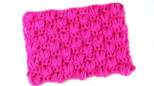 Несложный узор с пышными столбиками