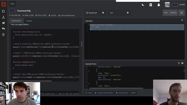 Kata Codewars 1 kyu en TypeScript (1/2) смотреть онлайн