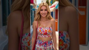 4K AI Lookbook: The Girls on Vacation in Santorini: #lookbook #aiart #ailookbook