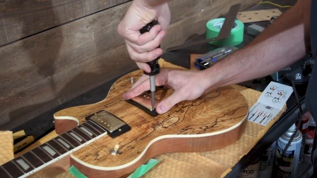 The Spalted Maple Top Les Paul Guitar Kit | Making some (massive) upgrades! смотреть онлайн