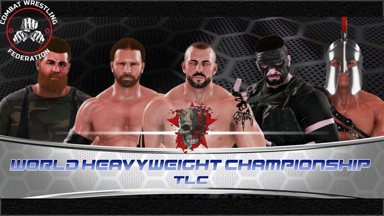 WWE 2k20 PPV Combat Wrestling Federation - World Heavyweight Championship 5-man TLC Match