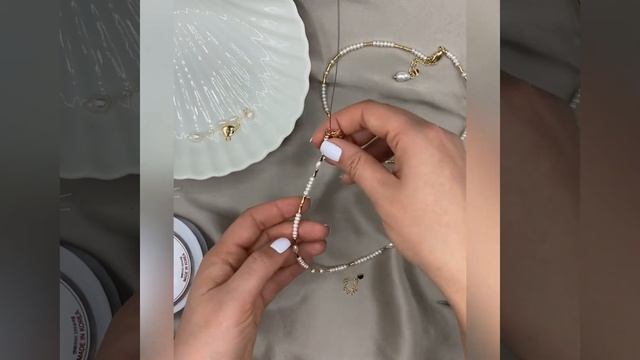 Чокер из натурального жемчуга. Мастер-класс. Легко и быстро! смотреть онлайн