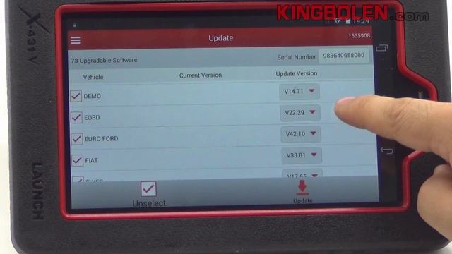 kingbolen Launch X431 V register смотреть онлайн