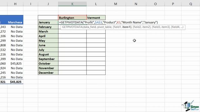 Pivot Tables in Excel: Using GETPIVOTDATA Formula смотреть онлайн