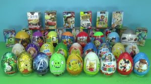 40 яиц с сюрпризами/ игрушки/ распаковка