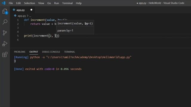 Default Arguments | Python Tutorial - Python for Beginners [Full Course] in Tamil