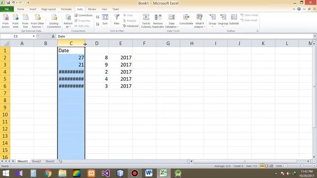 Convert Text Date into excel date format [ Urdu ] смотреть онлайн