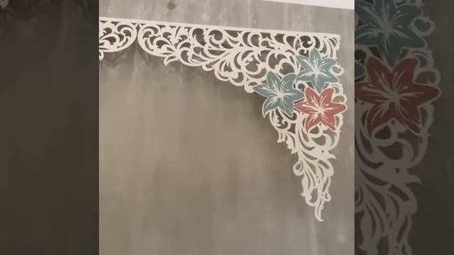 Ажурный красивый цветной ламбрекен смотреть онлайн