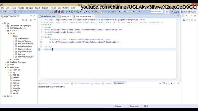 JavaServer pages: Download file, урок 13! смотреть онлайн