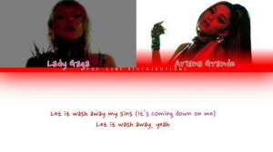 Lady Gaga & Ariana Grande - Rain On Me [Color Coded Lyrics ENG]