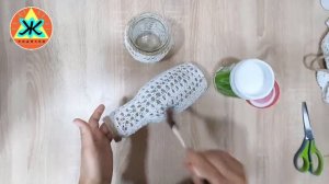 Стеклянные банки и старый свитер превращаются в классную вазу для цветов / Jasmin DİY