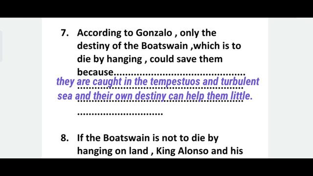 ISC 11 | LITERATURE in ENGLISH| THE TEMPEST| ACT 1 SCENE 1| COMPLETE the SENTENCE by GIVING REASON🎖