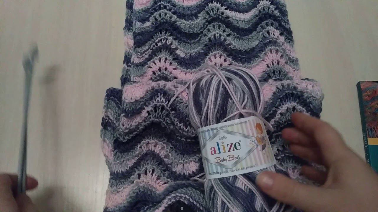 МК пледа спицами (часть 1) смотреть онлайн