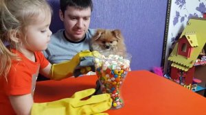 Дети и папа - истории для детей про вредные сладости и конфеты
