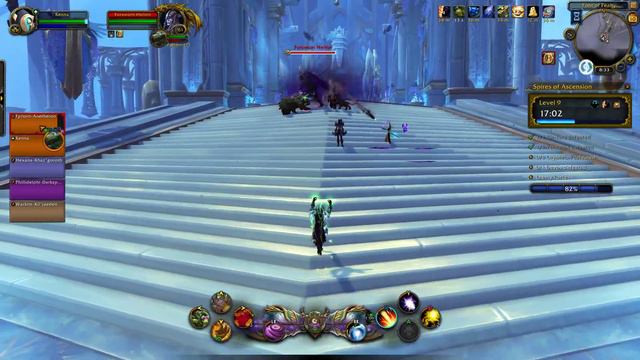 WoW Xbox controller healing M+ Spire of Ascension +9 смотреть онлайн