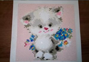 КОТЁНОК Алмазная мозайка из Фикс прайс