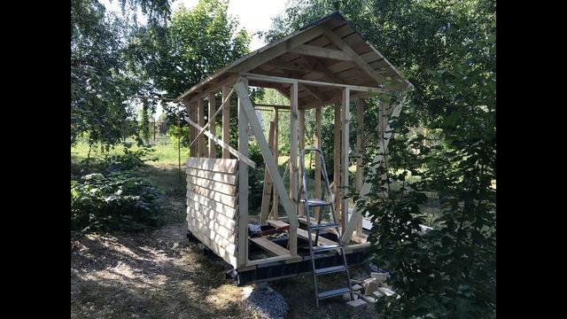 Каркасный деревянный домик для детских игр: быстро и дешево своими руками. смотреть онлайн