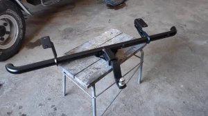 Защита заднего бампера с креплением фаркопа на Suzuki Grand Vitara /Escudo 2005-2017