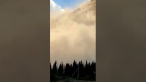 Киргизия обрушение горы