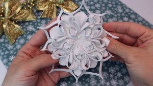 ❄ Красивый ОБОДОК СНЕЖИНКИ своими руками ❄❄❄ . Снежинка из глиттерного фоамирана DIY. ?