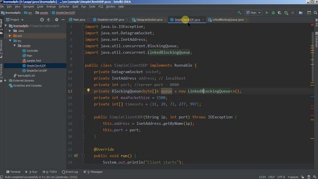 Простая коммуникация через UDP. Java. JavaFX. Клиент-Сервер. смотреть онлайн