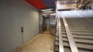 Sweden, Stockholm, Norsborg Subway station, U-Bahn, Metro, T-Bana, 4X escalator 5X elevator ride